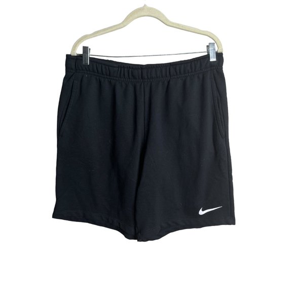Nike Other - Nike Dry Short Fleece Casual Sport Loose Tight Waist Shorts Men's Black SIZE XL